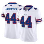 Kooe B.Bills #44 Joe Andreessen Player White Vapor F.U.S.E. Limited Home Game Stitched Jerseys