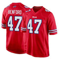 Kooe B.Bills #47 Christian Benford Player Red Home Game Stitched Jerseys