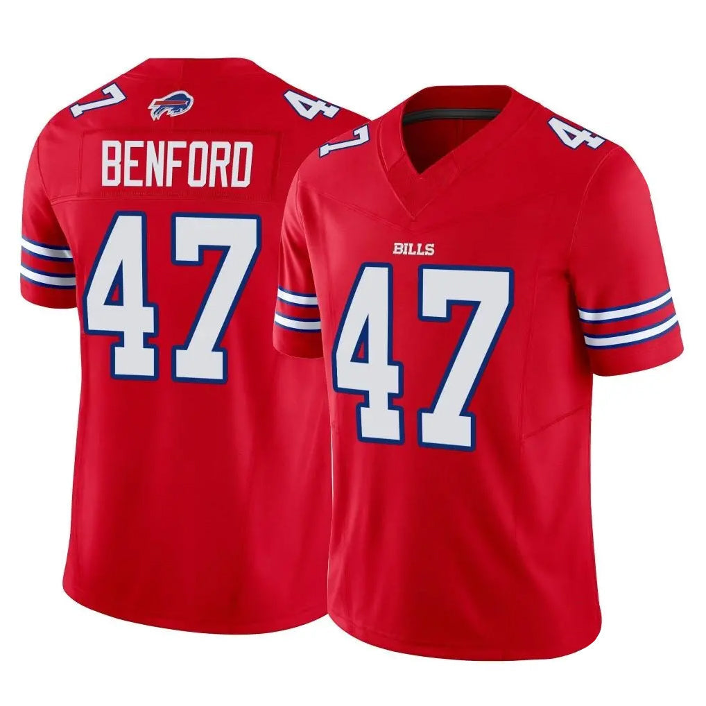 Kooe B.Bills #47 Christian Benford Player Red Vapor F.U.S.E. Limited Stitched Jerseys