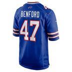 Kooe B.Bills #47 Christian Benford Player Royal Home Game Stitched Jerseys