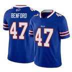 Kooe B.Bills #47 Christian Benford Player Royal Vapor F.U.S.E. Limited Home Game Stitched Jerseys