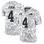 Kooe B.Bills #4 James Cook III Player Arctic Camo Salute to Service Limited Stitched Jerseys