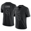 Kooe B.Bills #4 James Cook III Player Black RFLCTV Limited Stitched Jerseys
