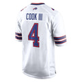 Kooe B.Bills #4 James Cook III Player White Home Game Stitched Jerseys