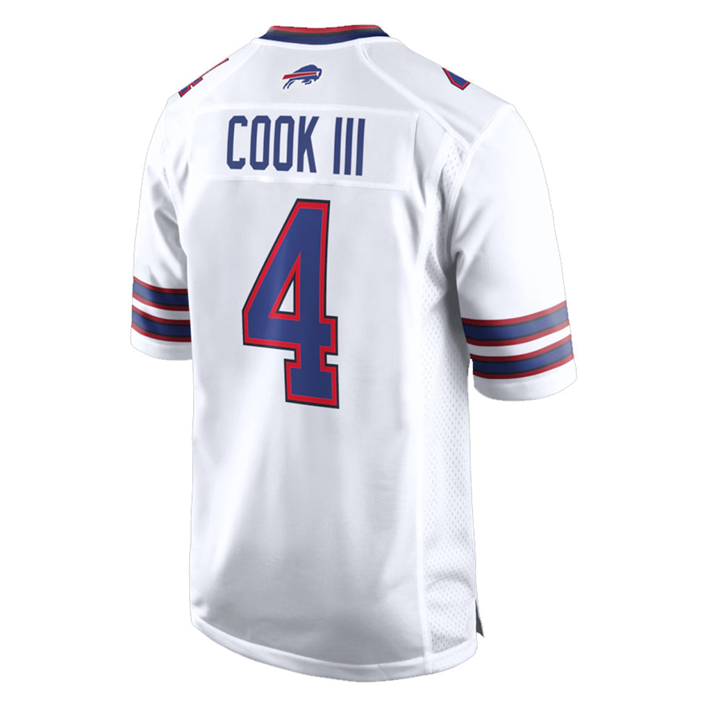 Kooe B.Bills #4 James Cook III Player White Home Game Stitched Jerseys