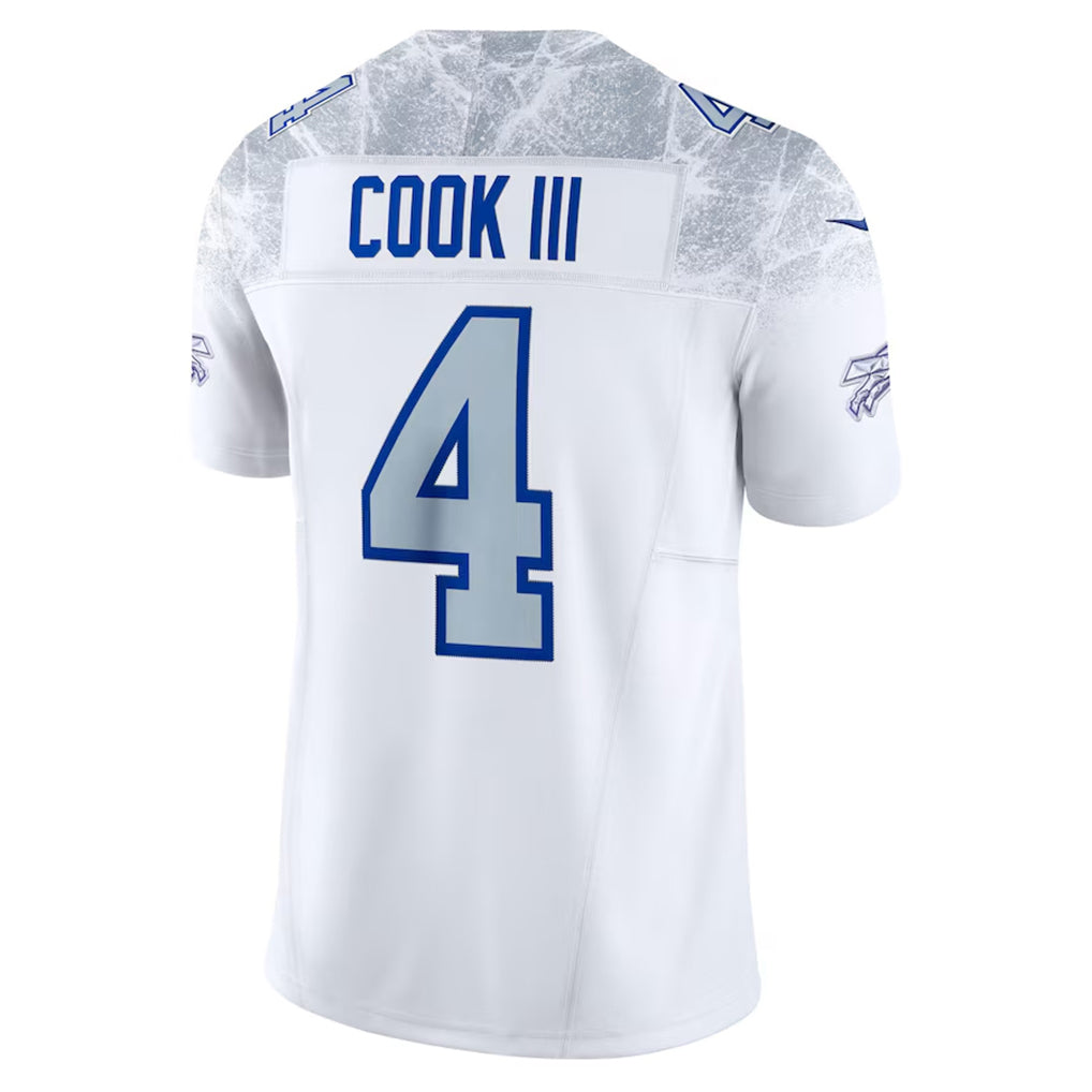 Kooe B.Bills #4 James Cook III Player White Rivalries Collection Vapor Limited Stitched Jerseys