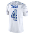 Kooe B.Bills #4 James Cook III Player White Rivalries Collection Vapor Limited Stitched Jerseys