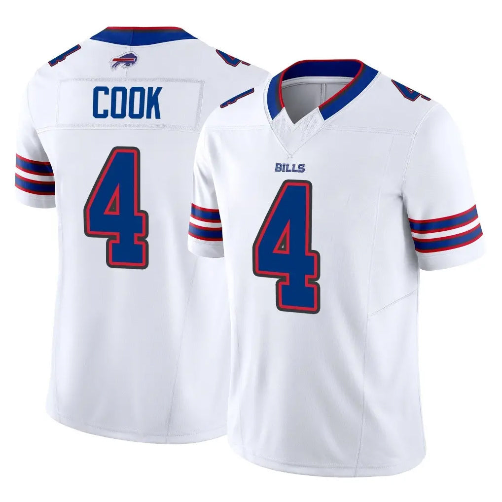 Kooe B.Bills #4 James Cook III Player White Vapor F.U.S.E. Limited Stitched Jerseys