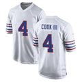 Kooe B.Bills #4 James Cook III Player White Alternate Game Stitched Jerseys