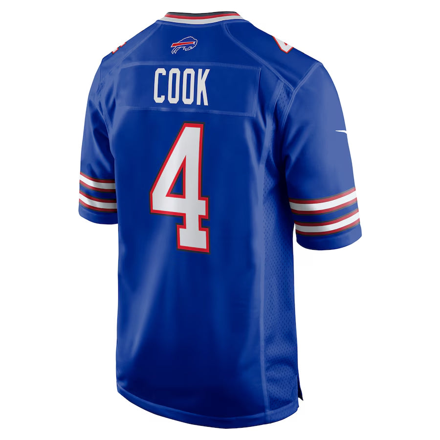 Kooe B.Bills #4 James Cook Player Royal Home Game Stitched Jerseys