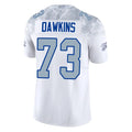 Kooe B.Bills #73 Dion Dawkins Benford Player White Rivalries Collection Limited Home Game Stitched Jerseys