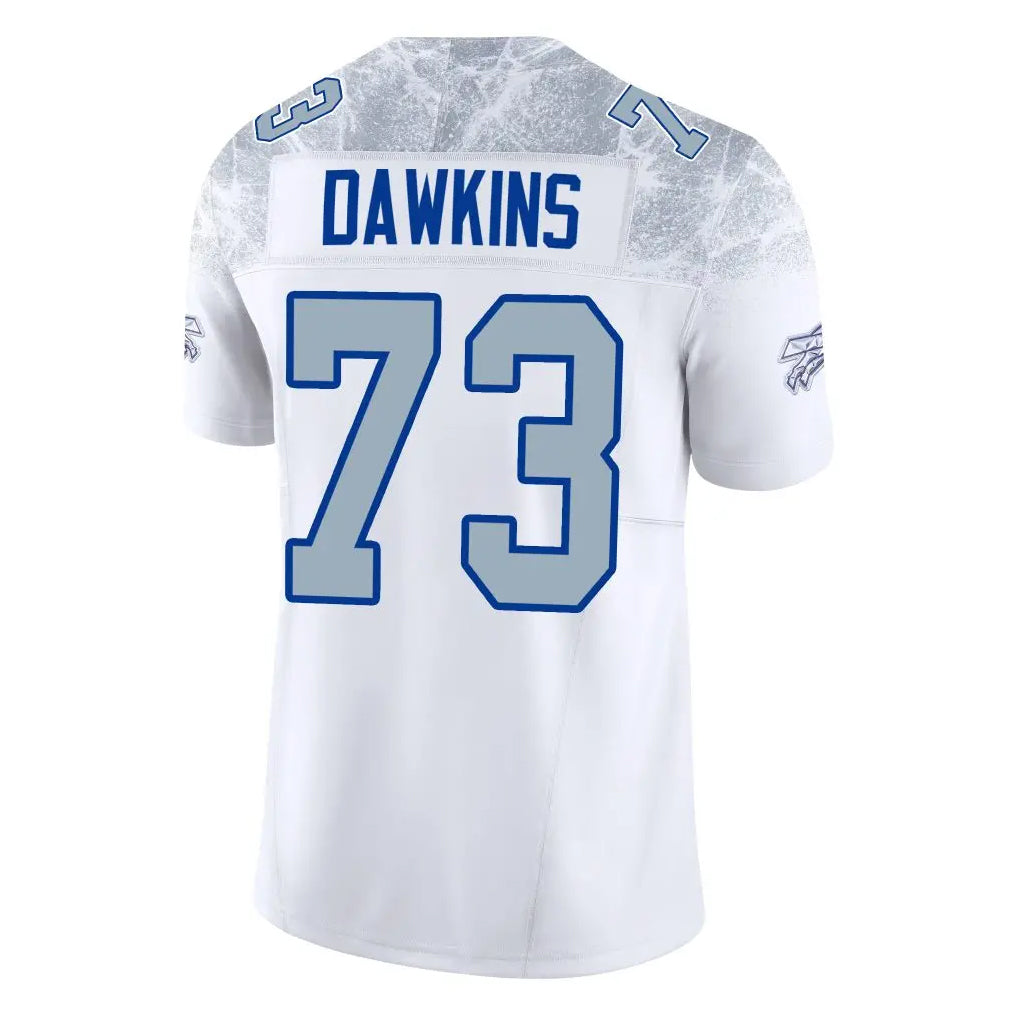 Kooe B.Bills #73 Dion Dawkins Benford Player White Rivalries Collection Limited Home Game Stitched Jerseys