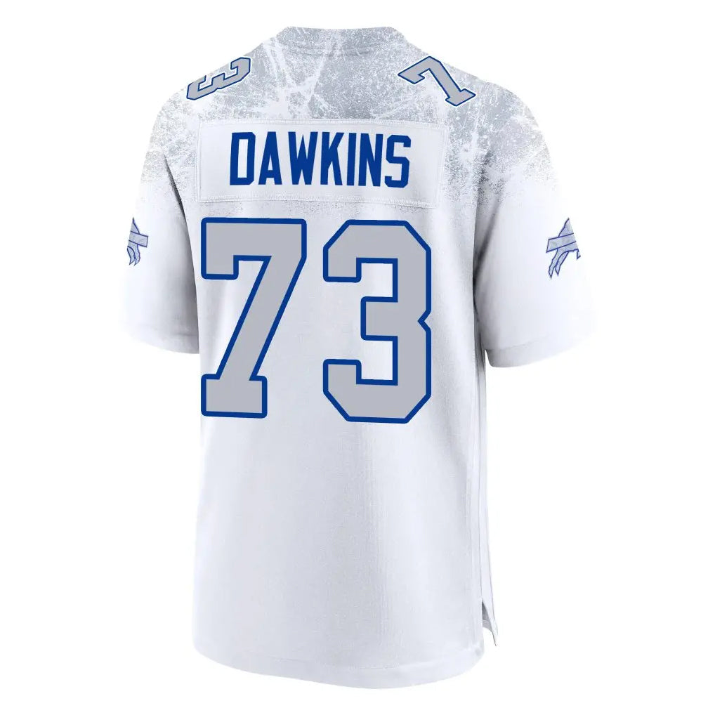 Kooe B.Bills #73 Dion Dawkins Benford Player White Rivalries Collection Limited Stitched Jerseys