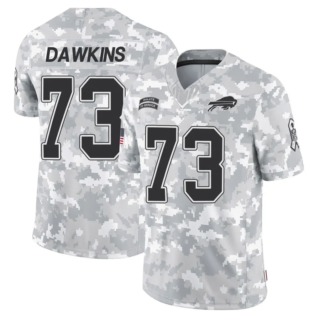 Kooe B.Bills #73 Dion Dawkins Player Arctic Camo Salute to Service Limited Stitched Jerseys