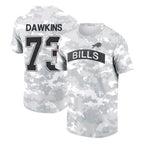 Kooe B.Bills #73 Dion Dawkins Player Arctic Camo Salute to Service T-Shirt Hoodies Stitched Jerseys