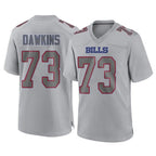 Kooe B.Bills #73 Dion Dawkins Player Gray Fashion Home Game Stitched Jerseys