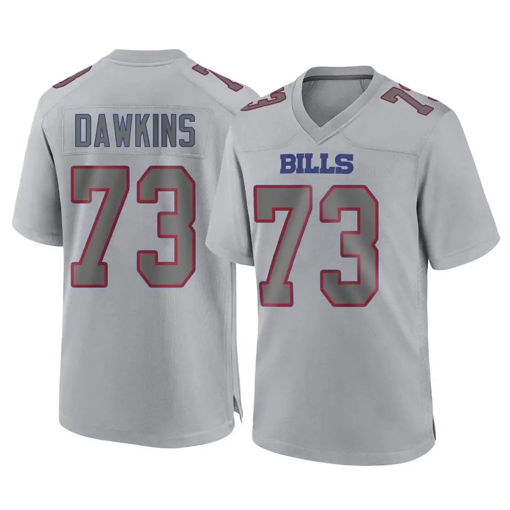 Kooe B.Bills #73 Dion Dawkins Player Gray Fashion Home Game Stitched Jerseys