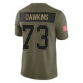 Kooe B.Bills #73 Dion Dawkins Player Olive Salute to Service Limited Home Game Stitched Jerseys