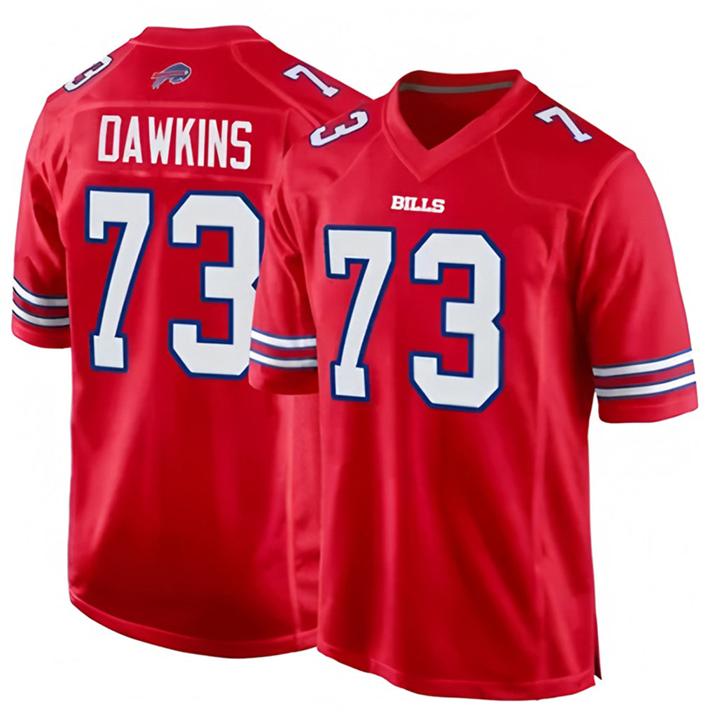 Kooe B.Bills #73 Dion Dawkins Player Red Home Game Stitched Jerseys