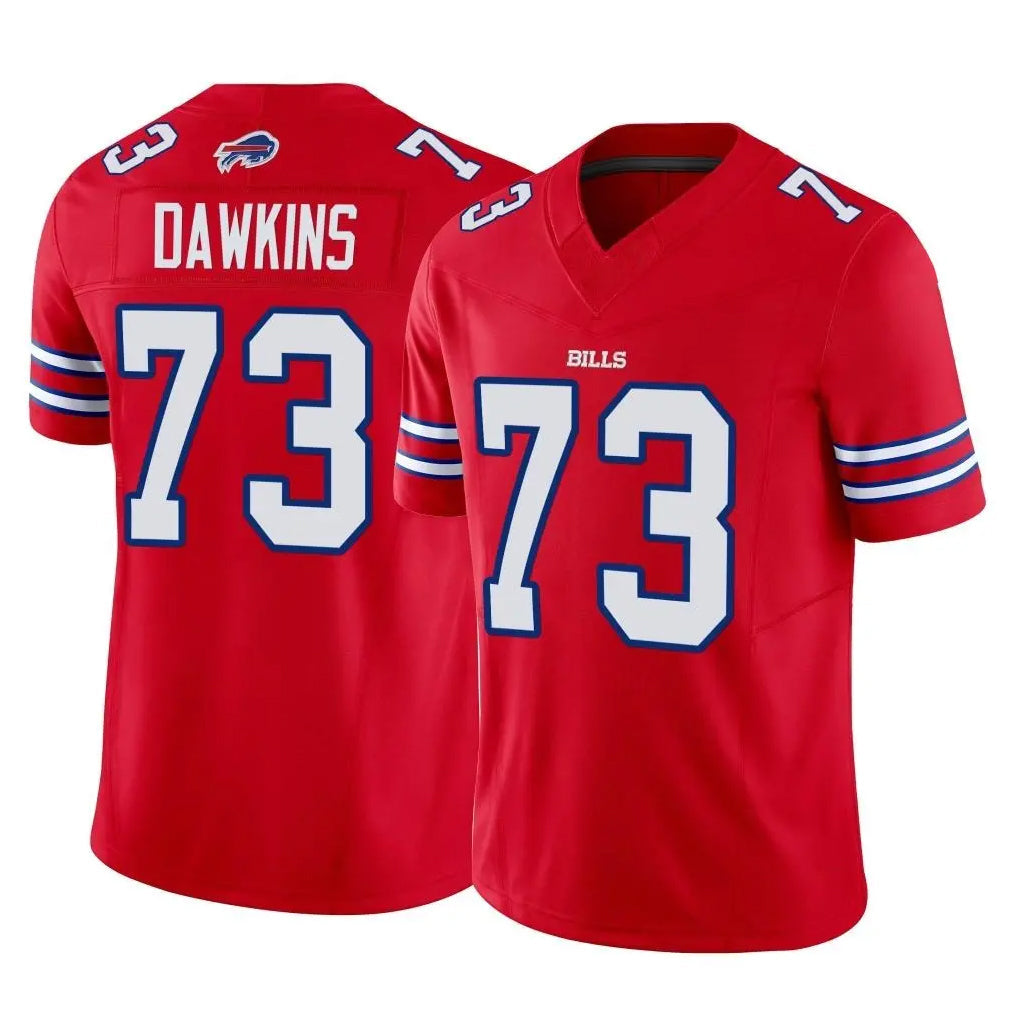 Kooe B.Bills #73 Dion Dawkins Player Red Vapor F.U.S.E. Limited Stitched Jerseys