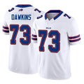 Kooe B.Bills #73 Dion Dawkins Player White Vapor F.U.S.E. Limited Home Game Stitched Jerseys
