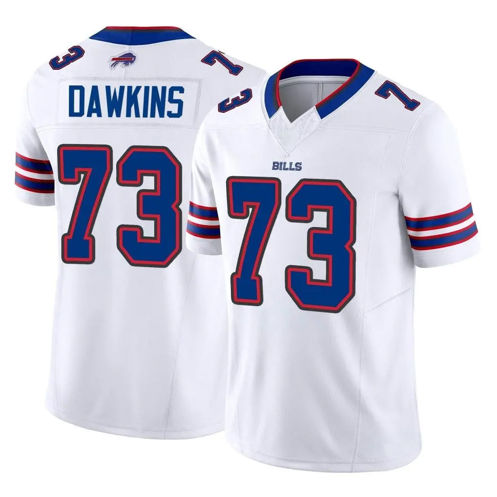Kooe B.Bills #73 Dion Dawkins Player White Vapor F.U.S.E. Limited Home Game Stitched Jerseys