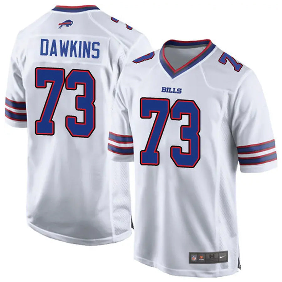 Kooe B.Bills #73 Dion Dawkins Player White Home Game  Stitched Jerseys