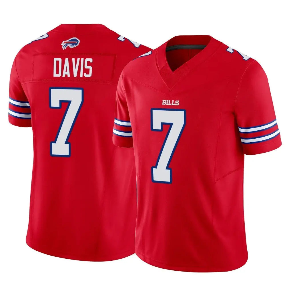 Kooe B.Bills #7 Ray Davis Player Red Vapor F.U.S.E. Limited Stitched Jerseys