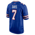 Kooe B.Bills #7 Ray Davis Player Royal Home Game Stitched Jerseys