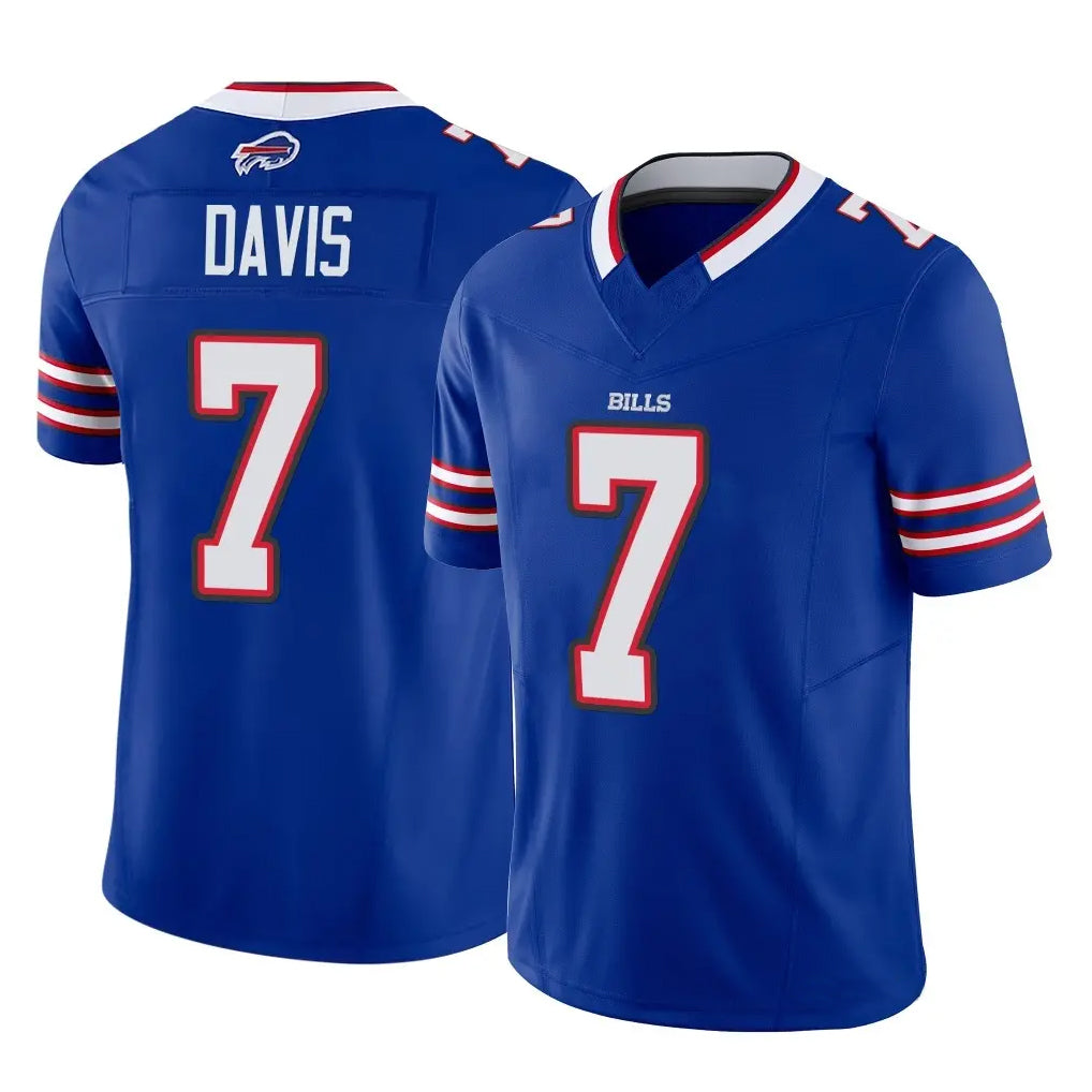 Kooe B.Bills #7 Ray Davis Player Royal Vapor F.U.S.E. Limited Game Stitched Jerseys