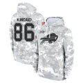 Kooe B.Bills #86 Dalton Kincaid Player Arctic Camo Salute to Service Hoodies Stitched Jerseys