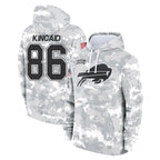 Kooe B.Bills #86 Dalton Kincaid Player Arctic Camo Salute to Service Hoodies Stitched Jerseys