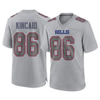 Kooe B.Bills #86 Dalton Kincaid Player Gray Fashion Home Game Stitched Jerseys