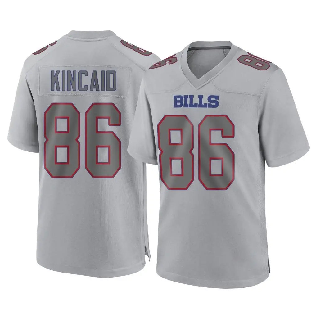 Kooe B.Bills #86 Dalton Kincaid Player Gray Fashion Home Game Stitched Jerseys