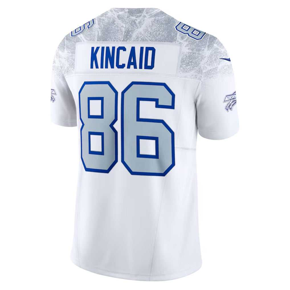 Kooe B.Bills #86 Dalton Kincaid Player White Rivalries Collection Vapor Limited Stitched Jerseys