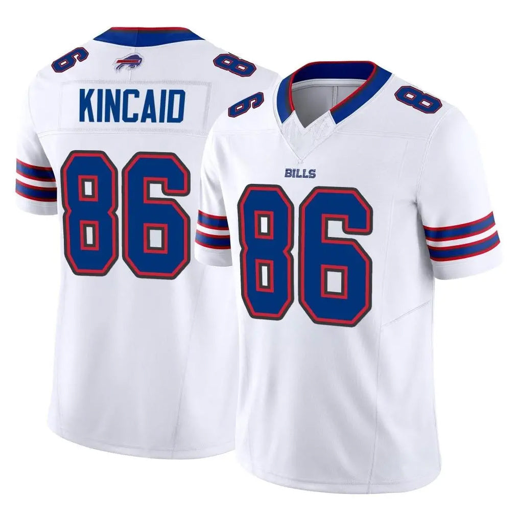 Kooe B.Bills #86 Dalton Kincaid Player White Vapor F.U.S.E. Limited Home Game Stitched Jerseys