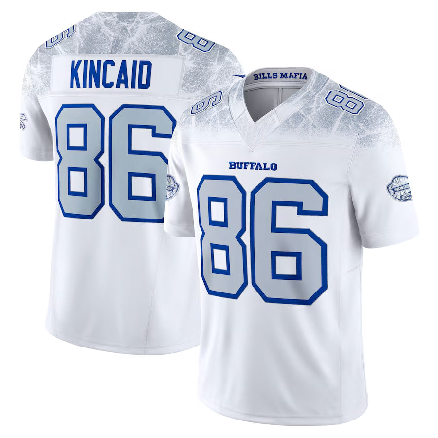 Kooe B.Bills #86 Dalton Kincaid Player White Rivalries Collection Vapor Limited Stitched Jerseys