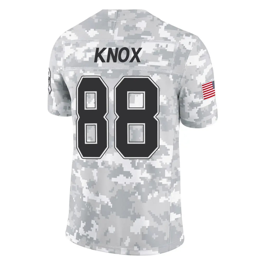 Kooe B.Bills #88 Dawson Knox Player Arctic Camo Salute to Service Limited Stitched Jerseys