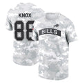 Kooe B.Bills #88 Dawson Knox Player Arctic Camo Salute to Service T-Shirt Hoodies Stitched Jerseys