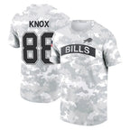 Kooe B.Bills #88 Dawson Knox Player Arctic Camo Salute to Service T-Shirt Hoodies Stitched Jerseys