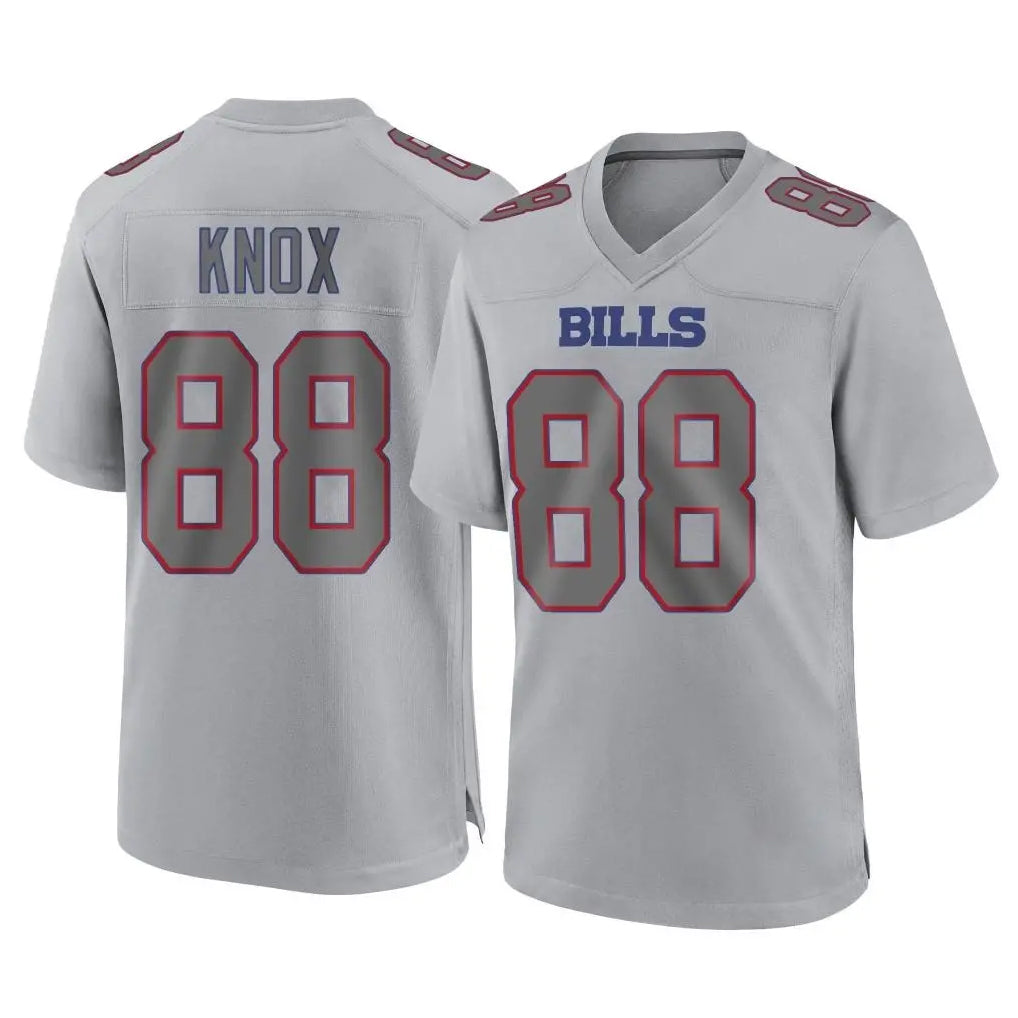 Kooe B.Bills #88 Dawson Knox Player Gray Fashion Home Game Stitched Jerseys