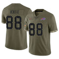 Kooe B.Bills #88 Dawson Knox Player Olive Salute To Service Game Stitched Jerseys