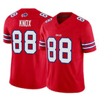 Kooe B.Bills #88 Dawson Knox Player Red Vapor F.U.S.E. Limited Home Game Stitched Jerseys