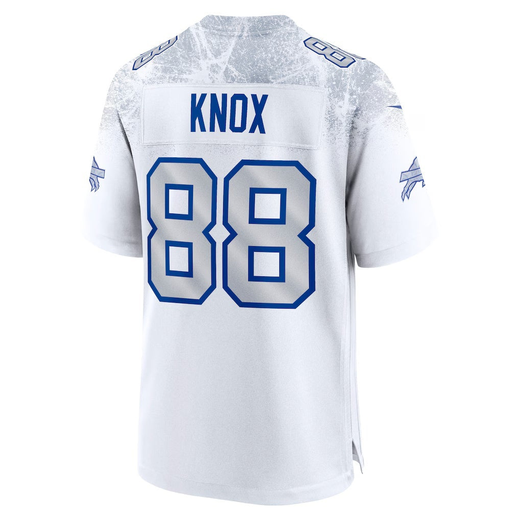 Kooe B.Bills #88 Dawson Knox White 2025 Rivalries Collection Game Stitched Jerseys