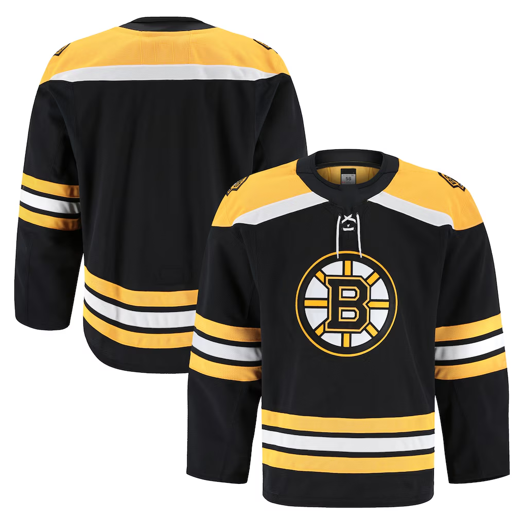 Kooe B.Bruins Black Home Authentic Pro Stitched Jerseys