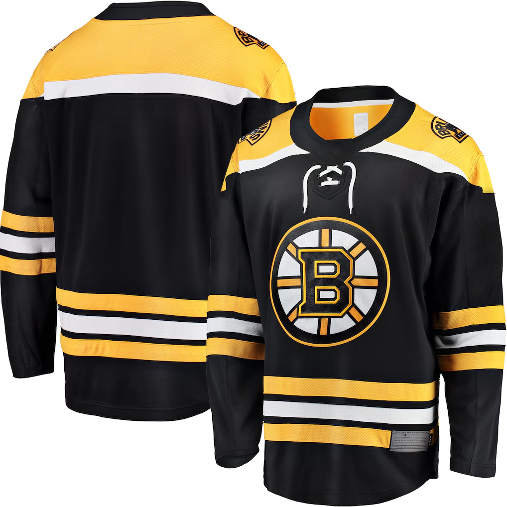 Kooe B.Bruins Black Home Premium Stitched Jersey