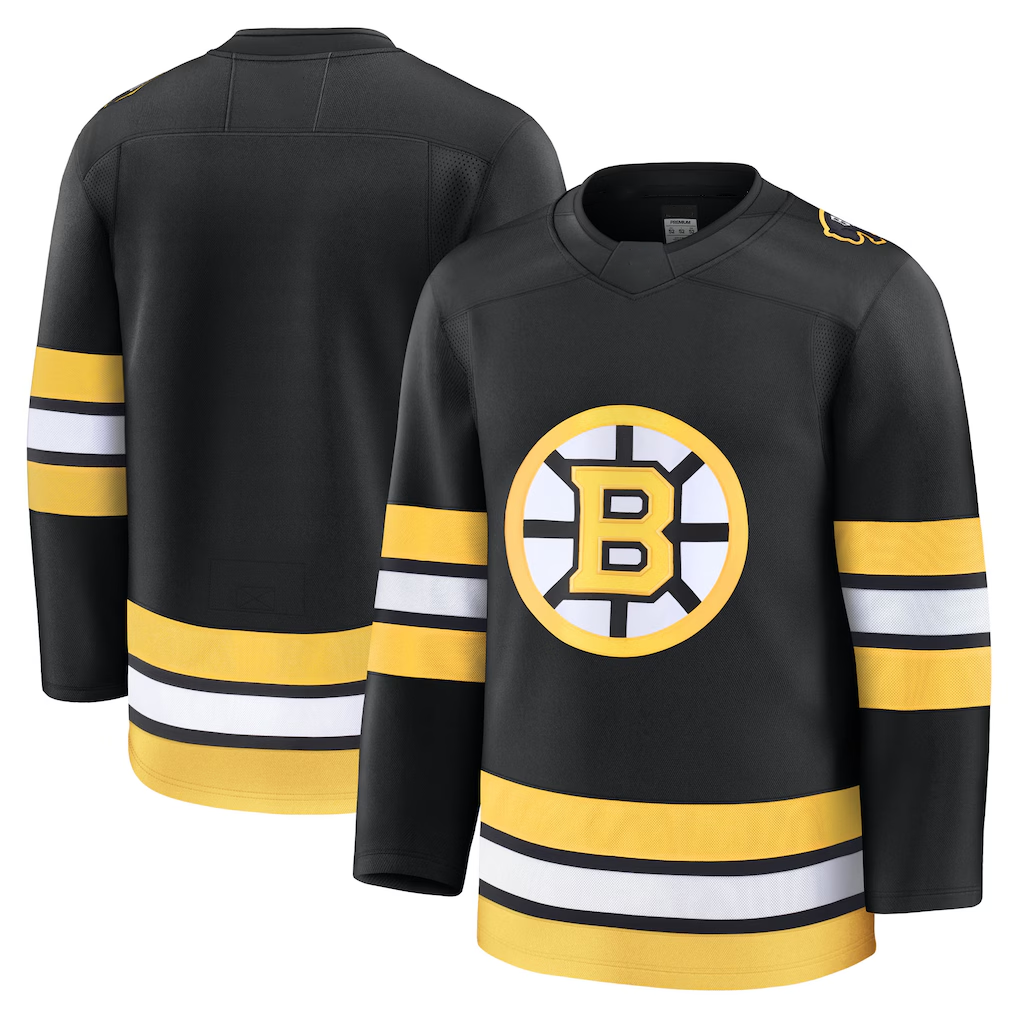 Kooe B.Bruins Black Home Premium Stitched Jerseys