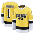 Kooe B.Bruins #1 Jeremy Swayman Gold 2026 Stadium Series Premium Stitched Jerseys