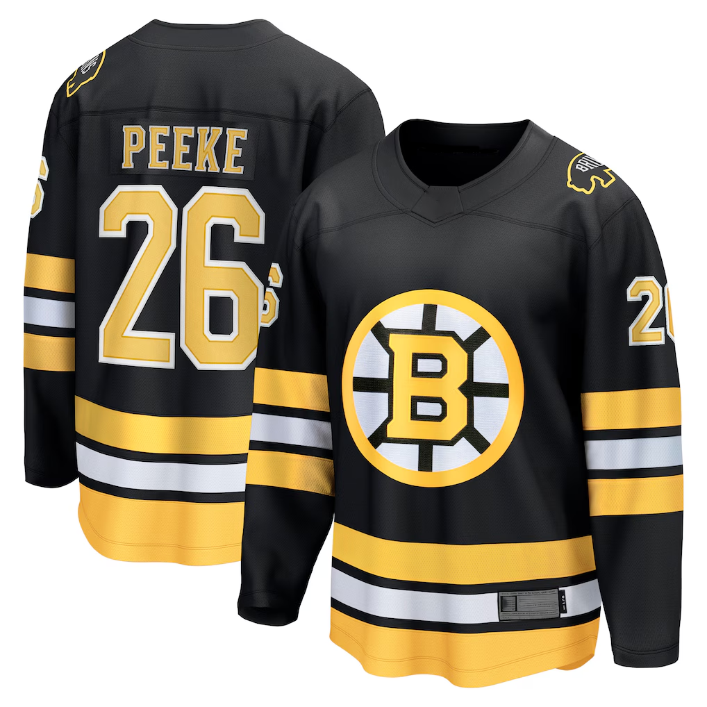 Kooe B.Bruins #26 Andrew Peeke Black Home Breakaway Player Stitched Jerseys
