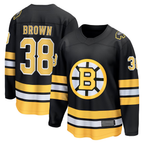 Kooe B.Bruins #38 Patrick Brown Black Home Breakaway Player Stitched Jerseys